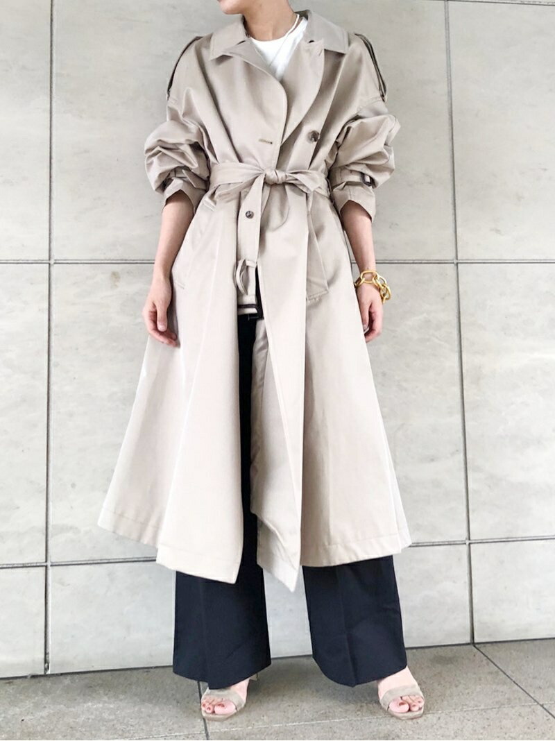 楽天市場 オーバーサイズトレンチコート Babylone バビロン コート ジャケット トレンチコート ネイビー ベージュ 送料無料 Rakuten Fashion Babylone