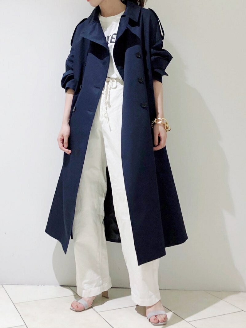 正規品 楽天市場 オーバーサイズトレンチコート Babylone バビロン コート ジャケット トレンチコート ネイビー ベージュ 送料無料 Rakuten Fashion Babylone 100 本物保証 Caronova Sa Com