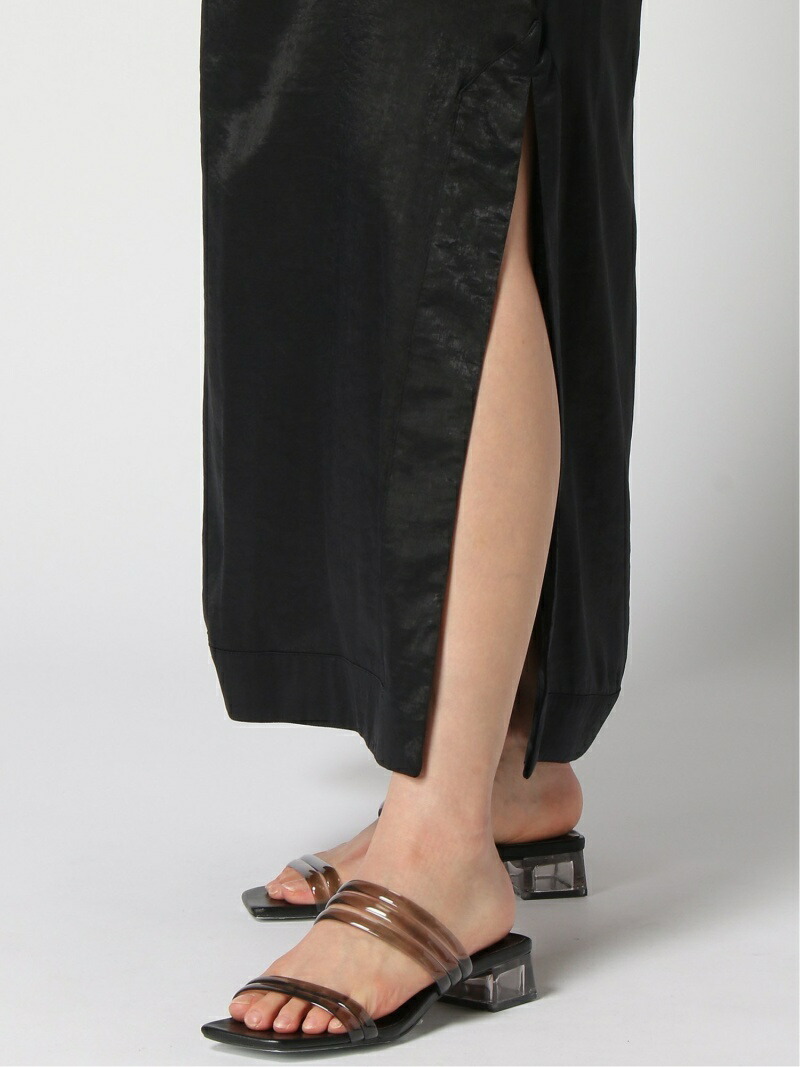 サテンスリットキャミワンピース Babylone バビロン ワンピース キャミワンピース グレー ブラック 送料無料 Rakuten Fashion Vmaphotographystudios Com