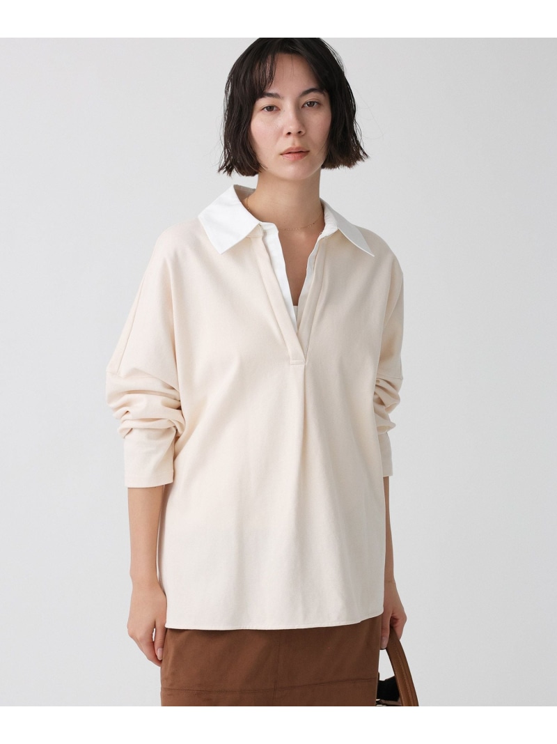 シャツドッキングカットソー BABYLONE バビロン トップス カットソー・Tシャツ グレー ベージュ【送料無料】[ Fashion]