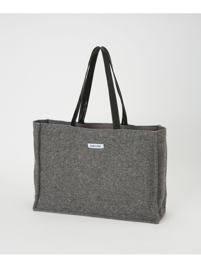 ネップトートBAG BABYLONE バビロン バッグ トートバッグ ベージュ グレー【送料無料】[ Fashion]
