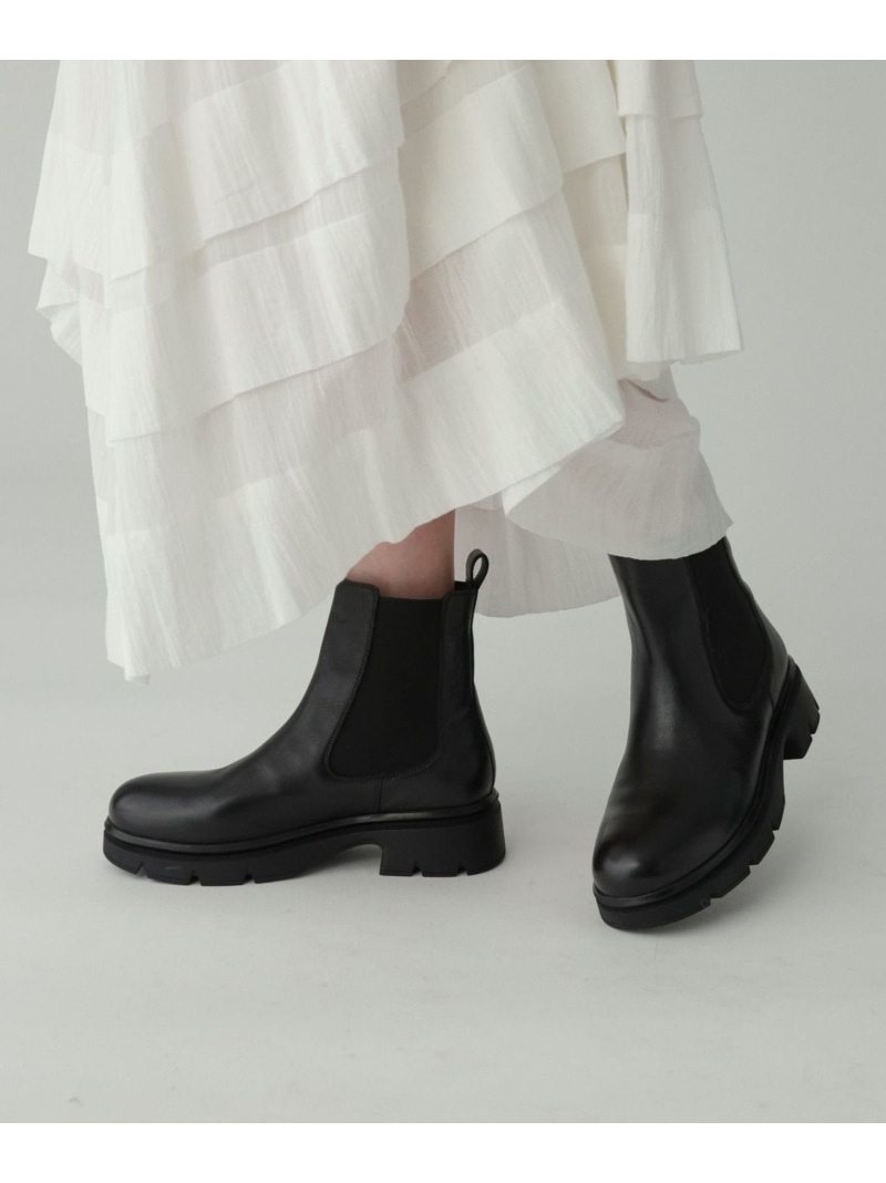 【SALE／10%OFF】サイドゴアレザーブーツ BABYLONE バビロン シューズ・靴 ブーツ ブラック【RBA_E】【送料無料】[Rakuten Fashion]画像