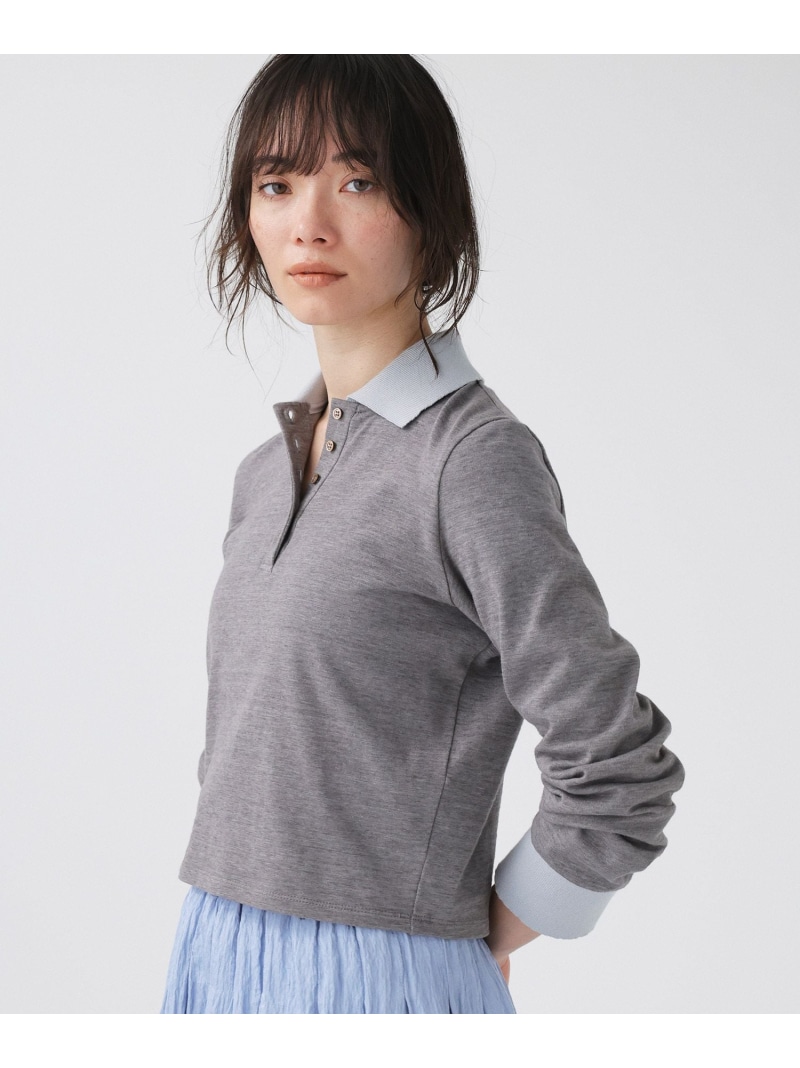 【PROTAGONISTA】＜別注＞ポロカットソー BABYLONE バビロン トップス ポロシャツ ブラウン グレー【送料無料】[ Fashion] 12,848円