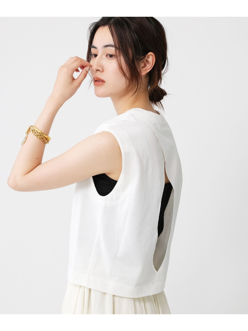 BABYLONE ペーパーフレンチ袖プルオーバー　チャコール BABYLONE ペーパーフレンチ袖プルオーバー チャコール