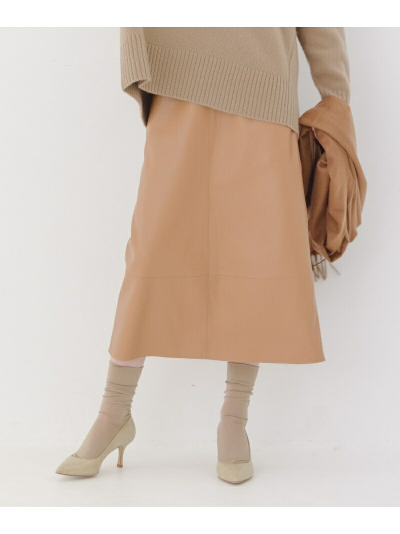 W フェイクレザーaラインsk Babylone スカート バビロン
