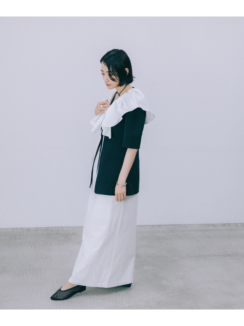 BABYLONE 柳橋唯さんコラボ　５部袖パフスリーブジャケット 柳橋唯さんコラボアイテム】【追加予約】5分袖パフスリーブジャケット