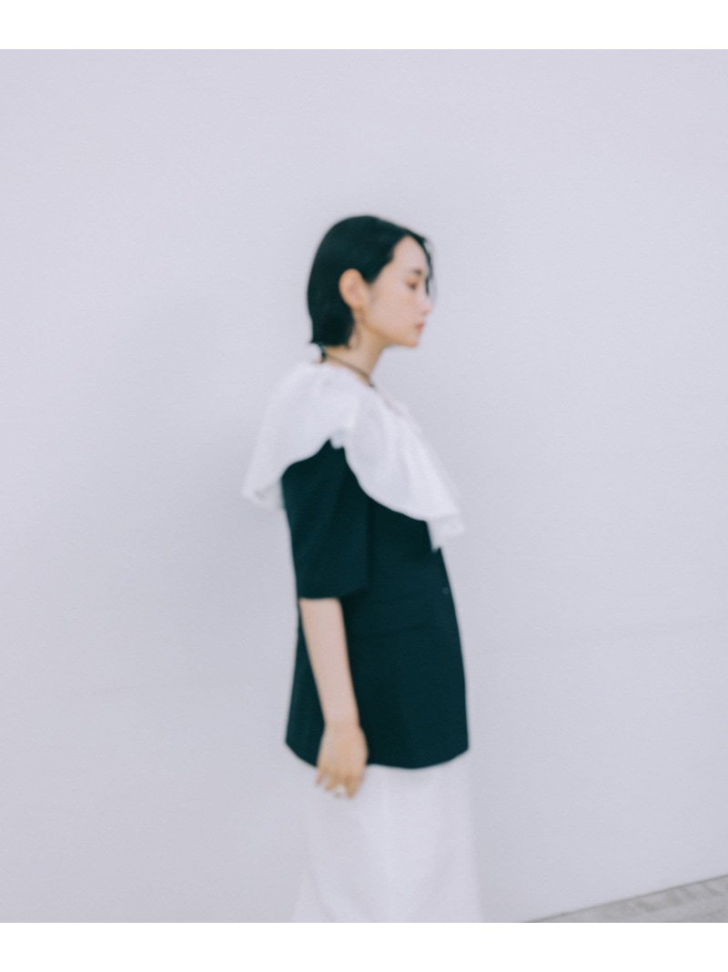 柳橋唯さんコラボアイテム】【追加予約】5分袖パフスリーブジャケット