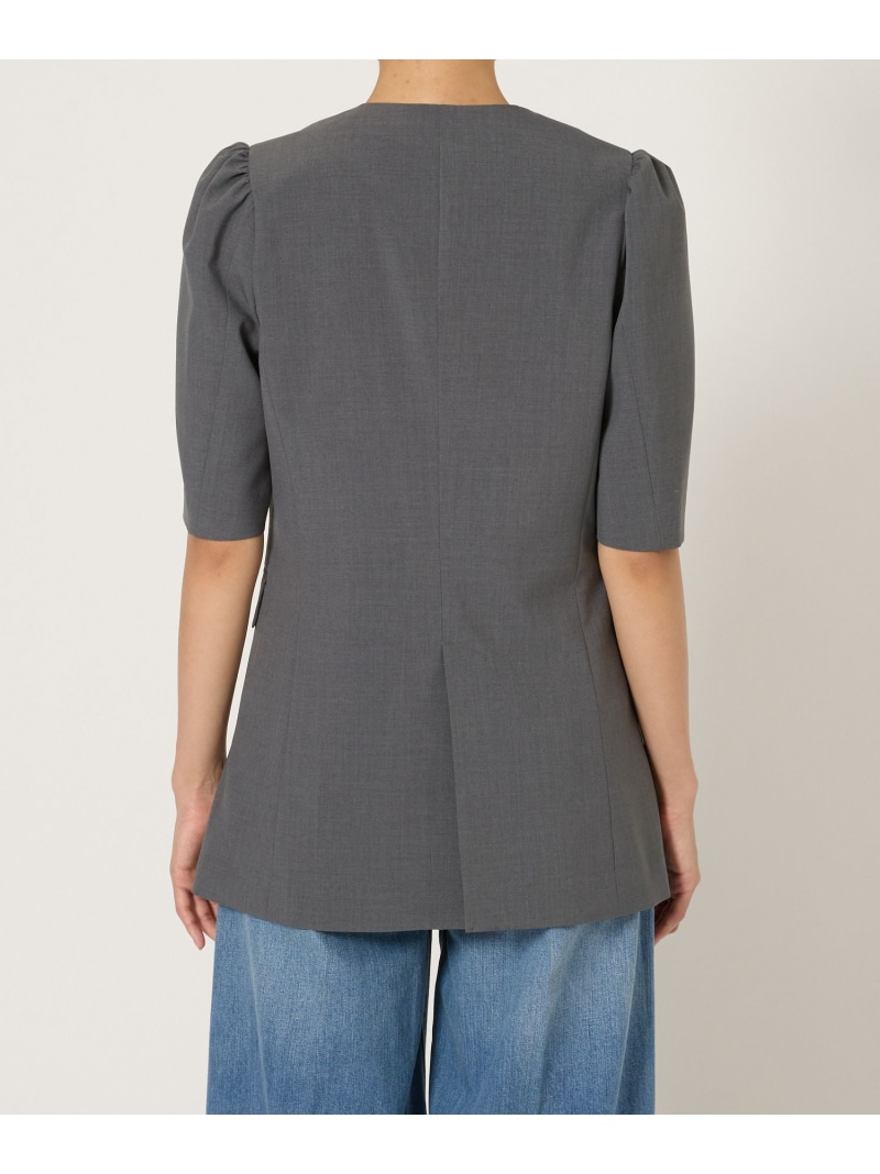 柳橋唯さんコラボアイテム】【追加予約】5分袖パフスリーブジャケット