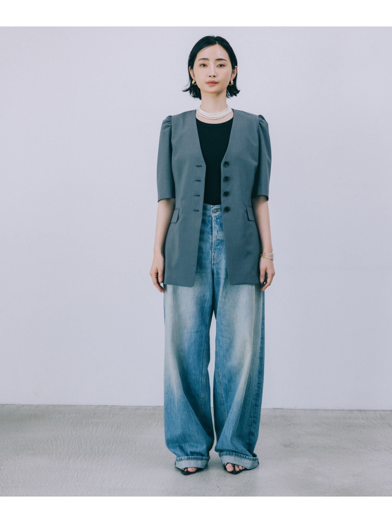BABYLONE×柳橋唯　5分袖パフスリーブジャケット BABYLONE｜【柳橋唯さんコラボアイテム】【追加予約】5分袖