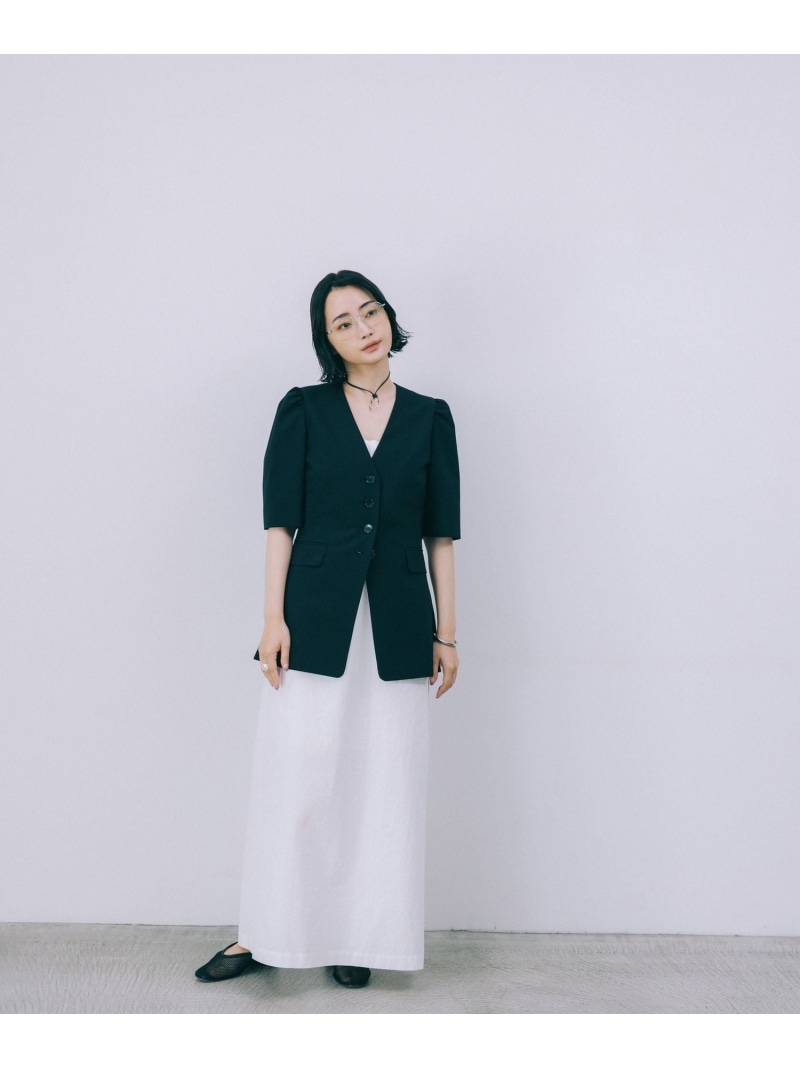 柳橋唯さんコラボアイテム】【追加予約】5分袖パフスリーブジャケット