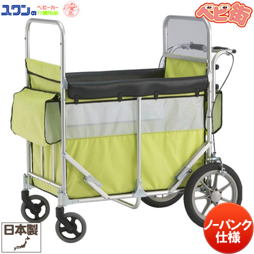 五十畑工業 TOKYO SWAN 4人乗り ベビーカー 折りたたみ ペット 散歩 お散歩カート 五十畑工業 ミニバス 避難車 スワン 4〜6人乗り 大