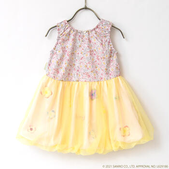 Panpantutu パンパンチュチュ マイメロディ お花とリボンのバルーンワンピ プロヴァンスシトロン 110 1 130 プレゼント ギフト 出産祝い お祝い キッズ ベビー ドレス フォーマルベビー服 子供服 ベビー用 キッズ用 女の子 ワンピース ドレス Brocamarketing Com