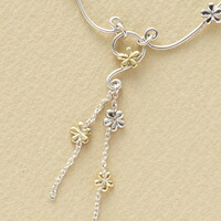 ネックレス 花 シルバー K18ネックレス fulful オリジナル商品　ホワイトデー