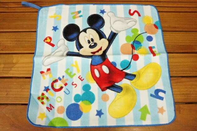 楽天市場 丸眞ループ付きハンドタオル ミッキーマウス シャイニーミッキー柄 ナカムラ赤ちゃん店楽天市場店
