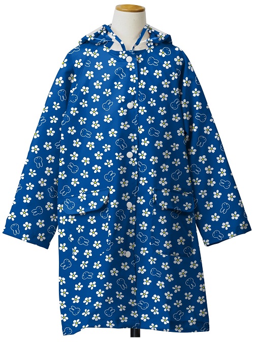 楽天市場】miffy ミッフィー レインコート 子供用 120cm ( ブルー 花柄