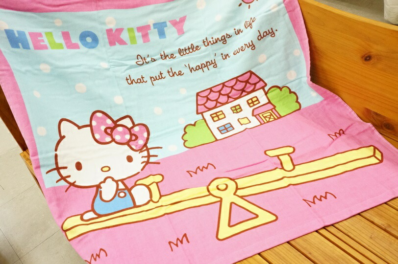 楽天市場】□□【 お風呂上がりタオル 】 ハローキティ 湯あげタオル