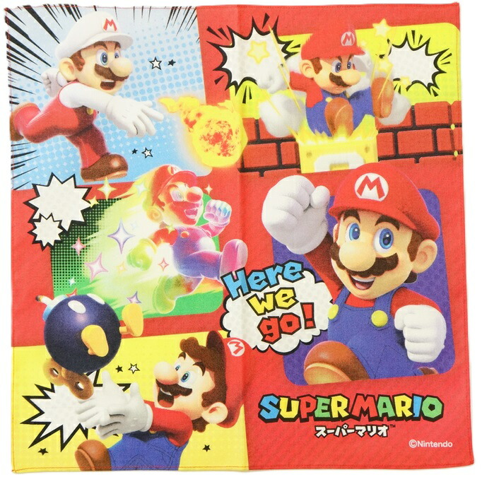 楽天市場】【ポイント10倍】スーパーマリオ ハンカチ (マリオ