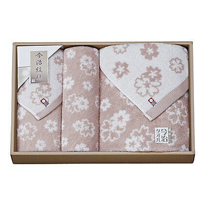 【送料込み】【送料無料！】imabari towel（今治タオル） おりざくら タオルセット（ピンク） 【出産内祝 内祝い お返し お祝い返し 返礼】【御中元 入学内祝い 結婚内祝い 新築内祝い】