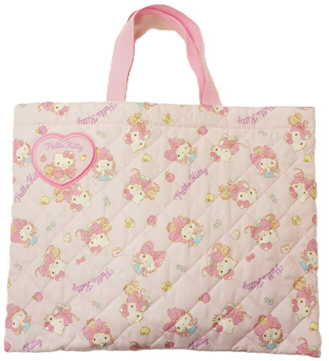 楽天市場】ハローキティ キルトレッスンバッグ キティちゃん