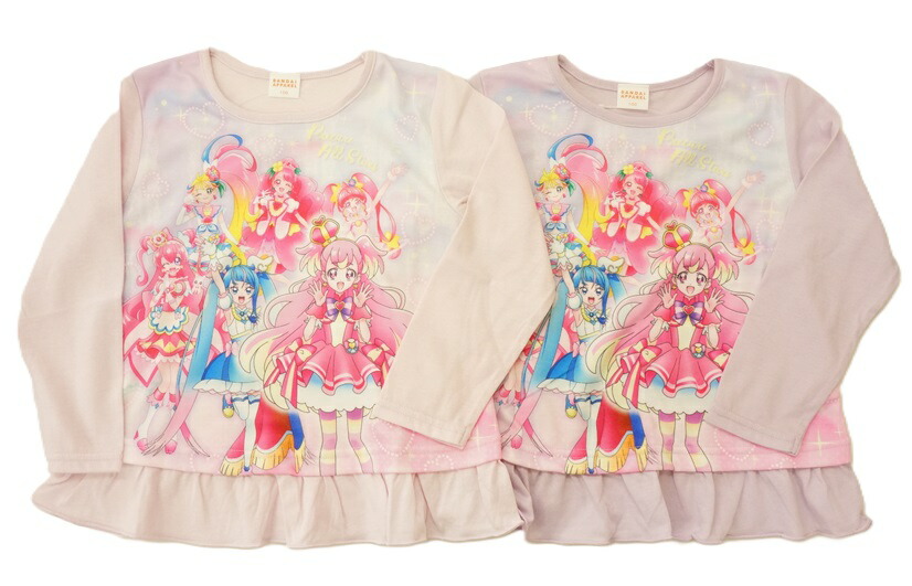 アイドルプリキュアオールスターズ 1stシーズン フルカラー総揃いＴシャツ プリキュアオールスターズ☆Tシャツ。新品未使用品。当時物