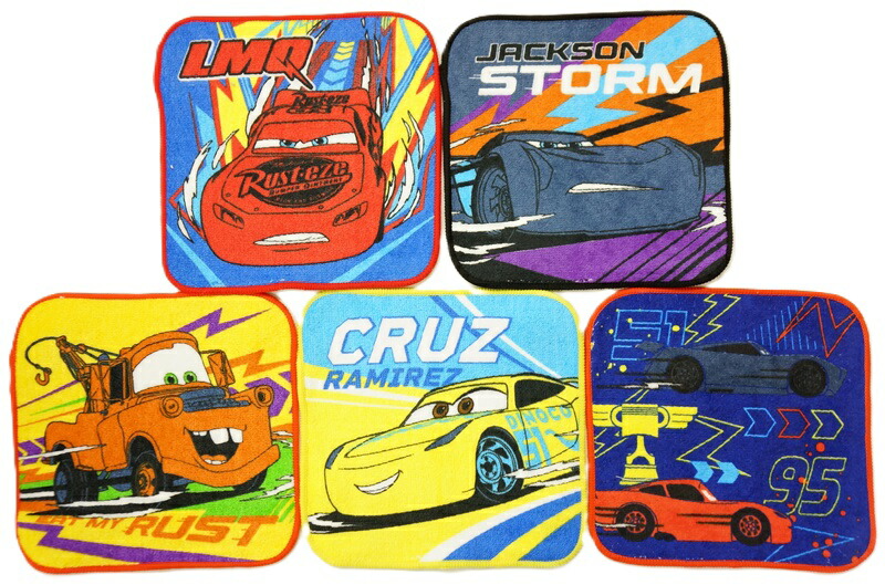 楽天市場】【ディズニーカーズのミニタオル3枚組セット(CA3P501)】子供