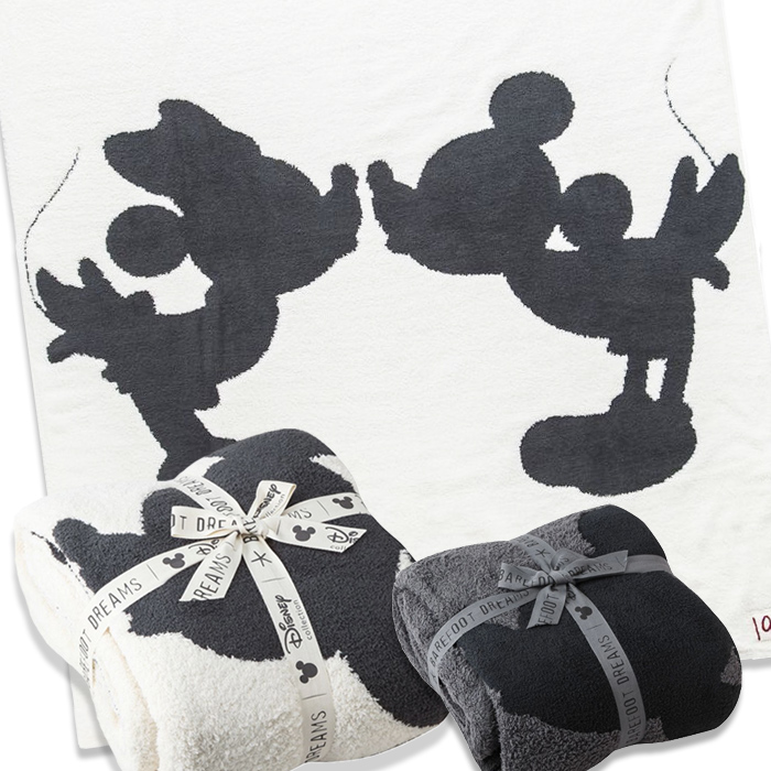 楽天市場 Barefoot Dreams ベアフットドリームス ブランケット ディズニーコレクション D103 Disney Mickey Minnie Mouse ミッキー ミニー コージーシック シングルブランケット ザ ベビーストア