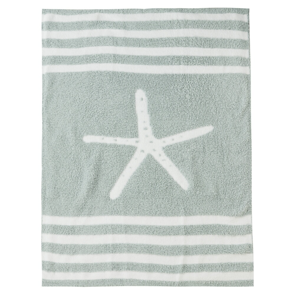 日本製 ｸｰﾎﾟﾝで最大500円ｵﾌ Barefoot Dreams ベアフットドリームス ブランケット 2 ひとで柄 Cozychic Starfish Baby Blanket コージーシック ひざ掛け ベビー おくるみw 人気が高い Sinepulse Com