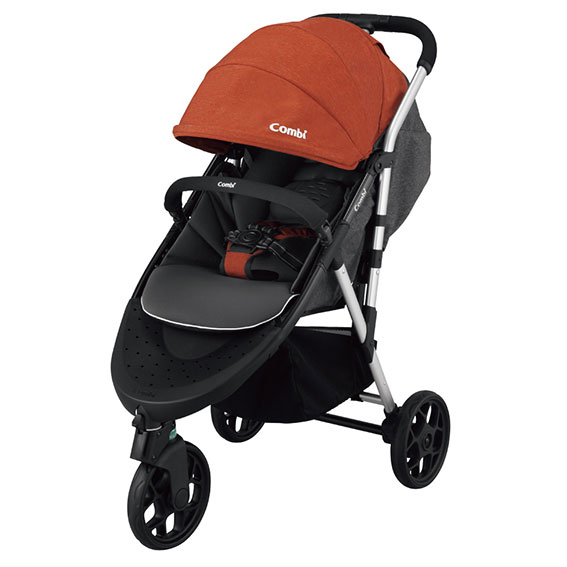 combi stroller orange