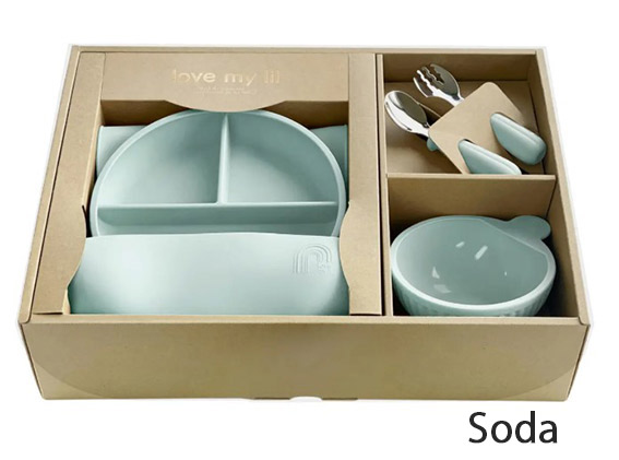ラブマイリル お食事ギフトセットA【LM-SDFS5】Soda 4点セット 出産祝い プレゼント 離乳食 くっつく吸盤付き 食洗機対応