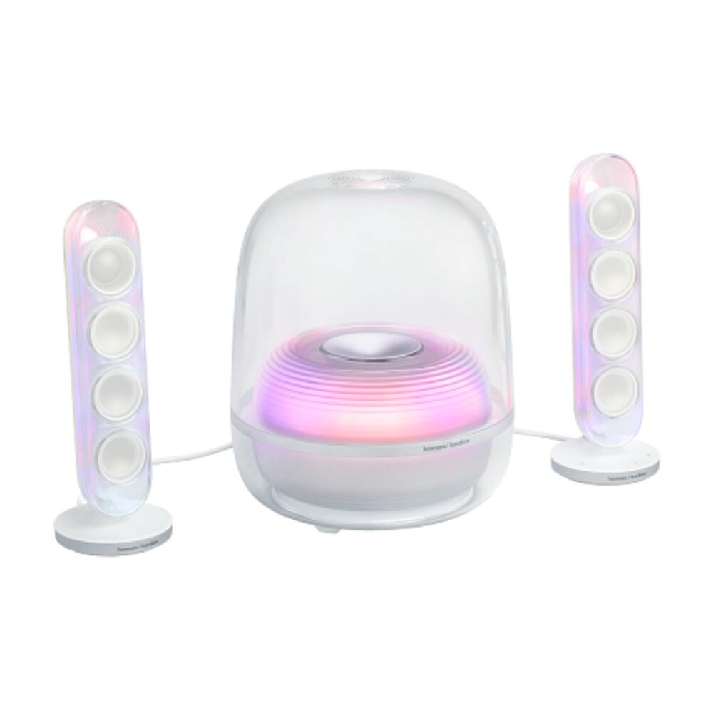 【P5倍！14日20:00～17日09:59まで】【国内正規品】Harman Kardon SoundSticks 5 ホワイトBluetooth スピーカー 2.1ch スピーカー構成 HDMI ARC対応 テレビ PC 接続 ハーマンカードン HKSOUNDSTK5WJN