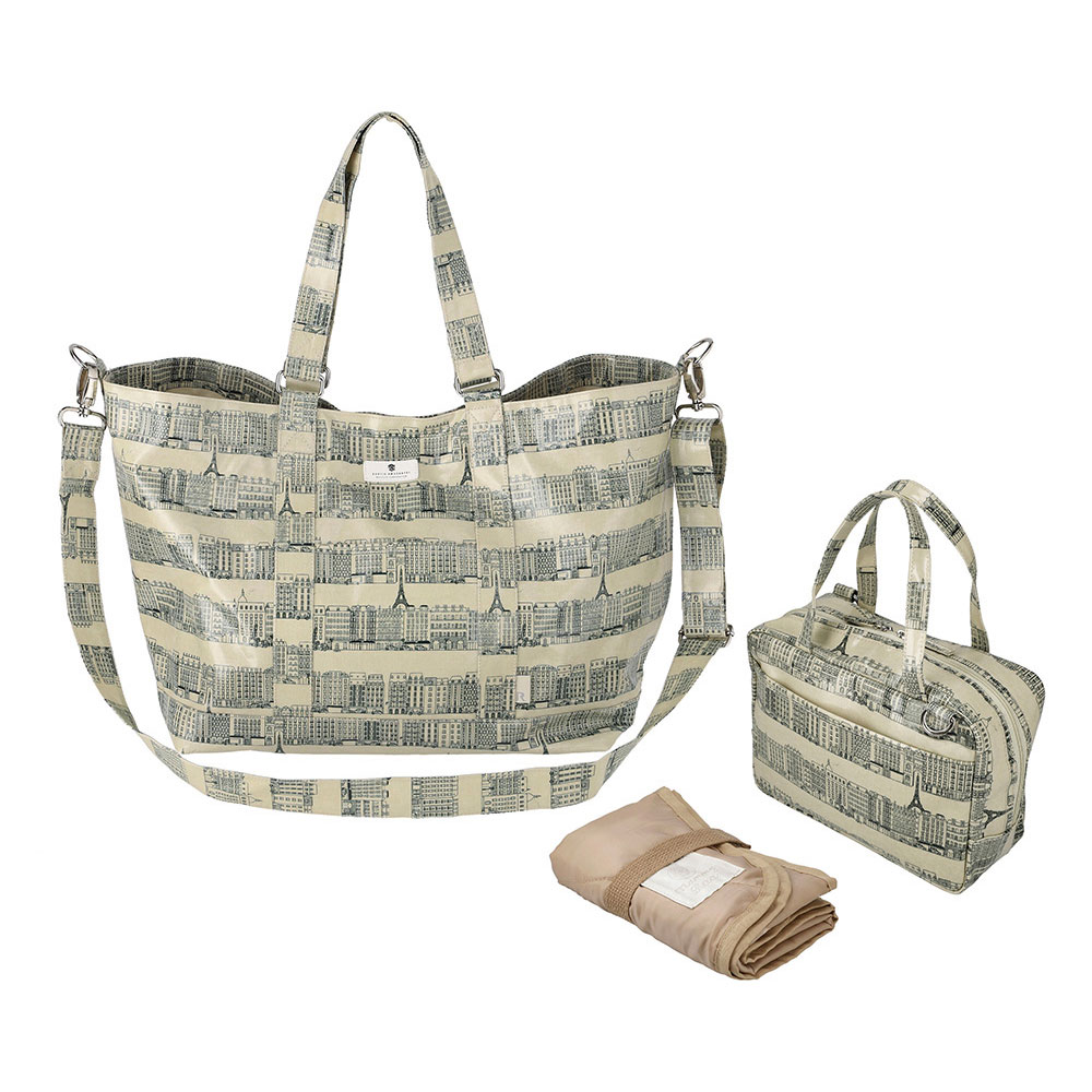 マザーズバッグ Rootote Eu マミールー ラミネート C 21新作 ラミネート加工で雨の日も機能的 ママバッグ 消臭抗菌加工 おむつ替えシート付き マザーバッグ セット ルートート Mammy Roo 2974 リュー Tajikhome Com