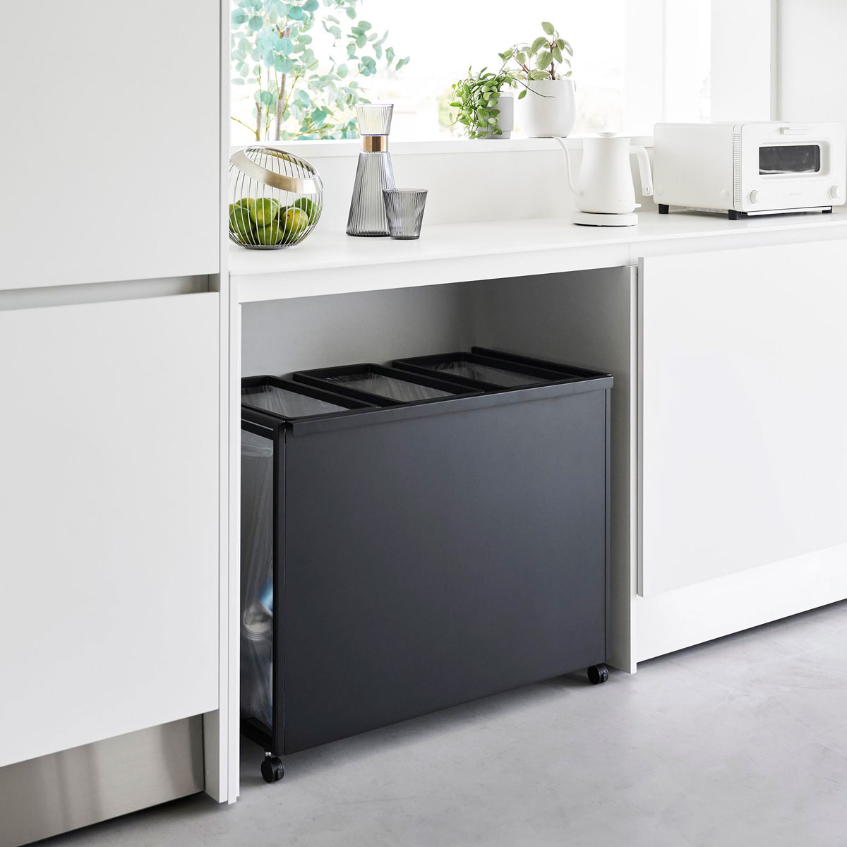 楽天市場】分別ダストワゴン 3分別 tower/タワー ごみ箱 分別用ゴミ箱