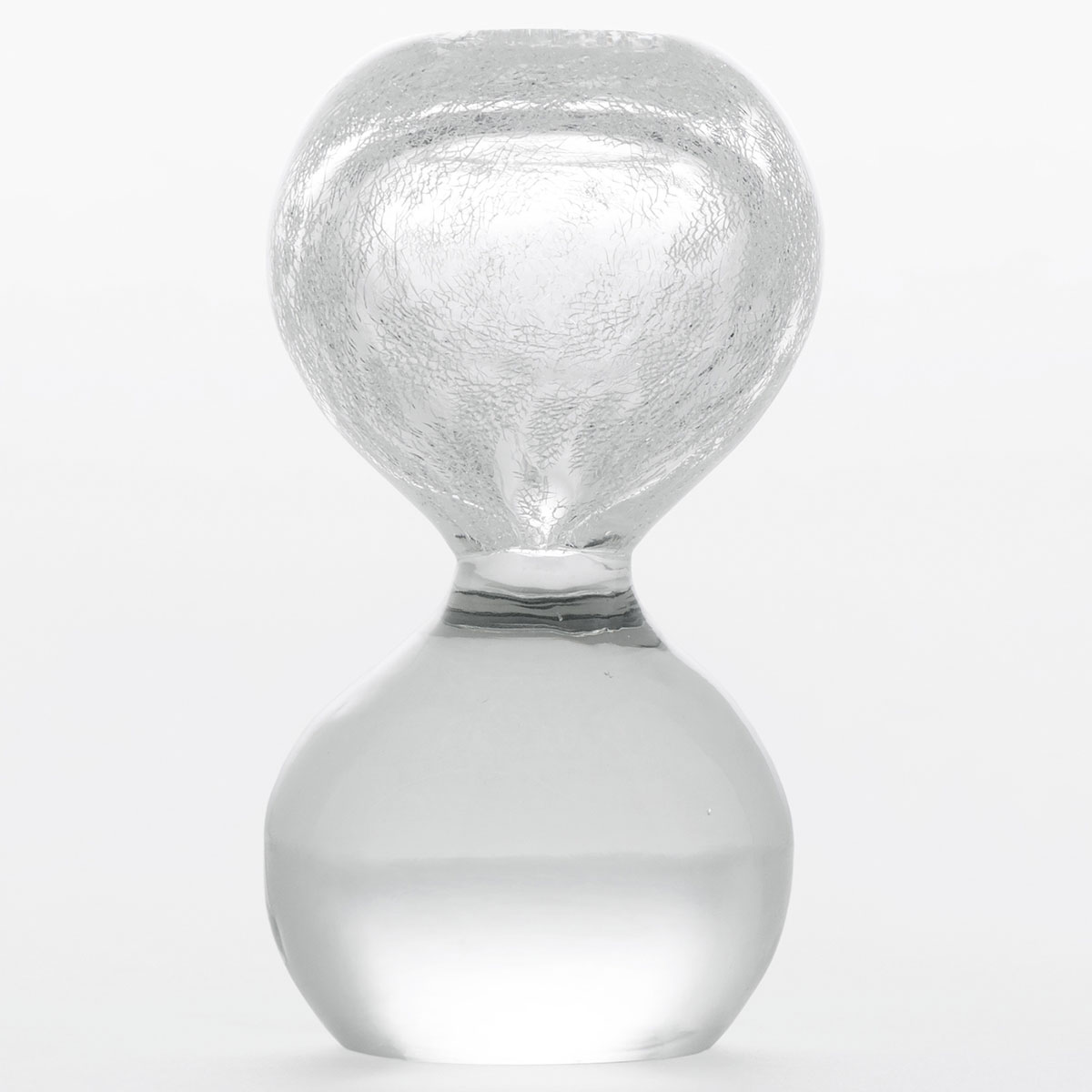 楽天市場 ペーパーウェイト 雪花ガラス 砂時計型 Secca 3 Back