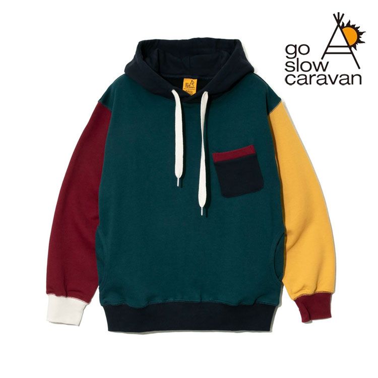 GOQOOさま専用　go slow caravan ジャングルパーカー go slow caravan パーカー ドットテックニットZIP フーディー