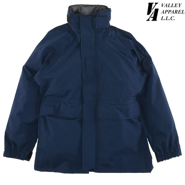 【VALLEY APPAREL】(排球お召しもの) U.S COAST GUARD GORE-TEX FOUL WEATHER PARKA / 亜米利加海岸地帯差し固める隊 ゴアテックス 天候不良相応う パーカー (米国海軍) うしろ側落っこちる 老舗アメカジショップ the back drop MIL規格 GORE-TEX ミリタリー