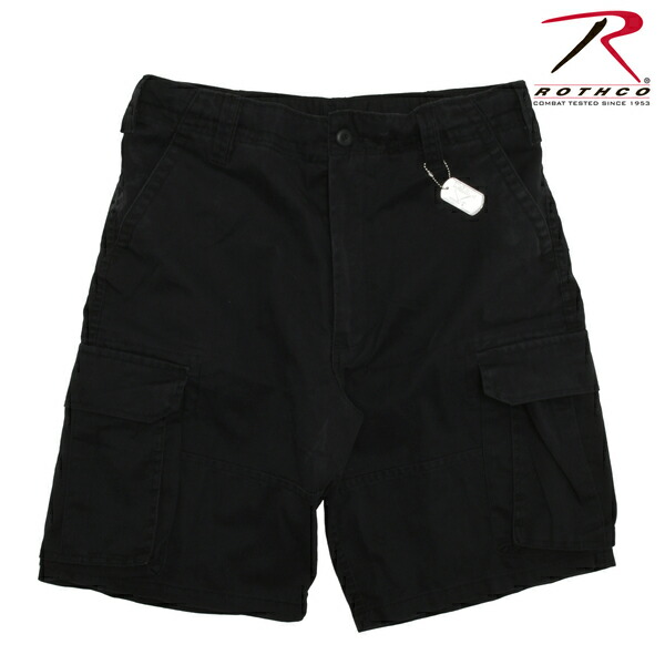 【ROTHCO】(ロスコ) Vintage Paratrooper Cargo Shorts(BLK) / ヴィンテージ パラトルーパー カーゴ ショーツ ブラック (ブラック) 渋谷アメカジ バックドロップ メンズ ミリタリー ミルスペック カーゴ ミリタリーショーツ カーゴショーツ｜アメカジのバックドロップbackdrop