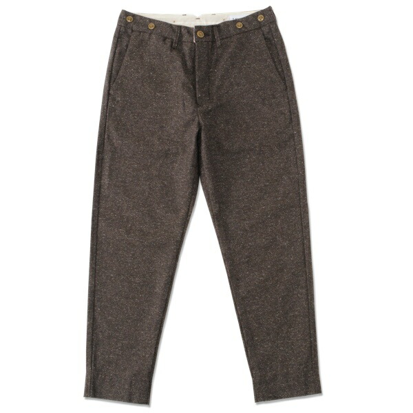 【T.N JACK】(ティーエヌジャック) Military Cropped Pants (赤銅色) / ミリタリー クロップドパンツ メンズ アメカジ 渋谷 老舗アメカジショップ back drop 日本製 メイドインジャパン 貨物輸送無料