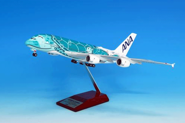 全日空商事 1/200 A380 JA382A エメラルドグリーン 完成品（ギアつき）ABS (NH20234)  通販 プレゼント ギフト 航空機 飛行機 組立式 模型