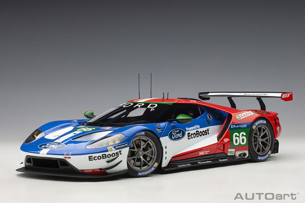 オートアート 1/18 フォード GT 2016 #66 （ル・マン24時間レース LMGTE Proクラス4位） (81610) 通販 送料無料 モデルカー ミニカー 完成品 模型 プレゼント ギフト