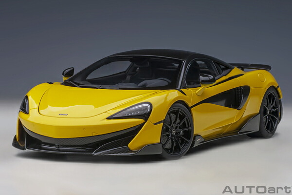 オートアート 1/18 マクラーレン 600LT (イエロー・パール/カーボン・ルーフ) (76082) 通販 送料無料 モデルカー ミニカー 完成品 模型 プレゼント ギフト