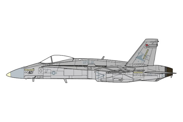 JCW 1/72 F/A-18C アメリカ海軍 VFA-81 サンライナーズ 砂漠の嵐作戦 1991年 (JCW-72-F18-025) 【予約：2026年7月以降】通販 プレゼント ギフト 飛行機 航空機 完成品 模型｜F1と戦闘機の店BACKFIRE
