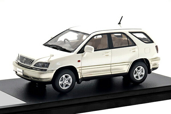 Hi-Story 1/43 Toyota HARRIER 3.0 FOUR G Package (1997) ホワイトパールマイカ (HS449WH) 通販 プレゼント ギフト モデル ミニカー 完成品 模型 送料無料