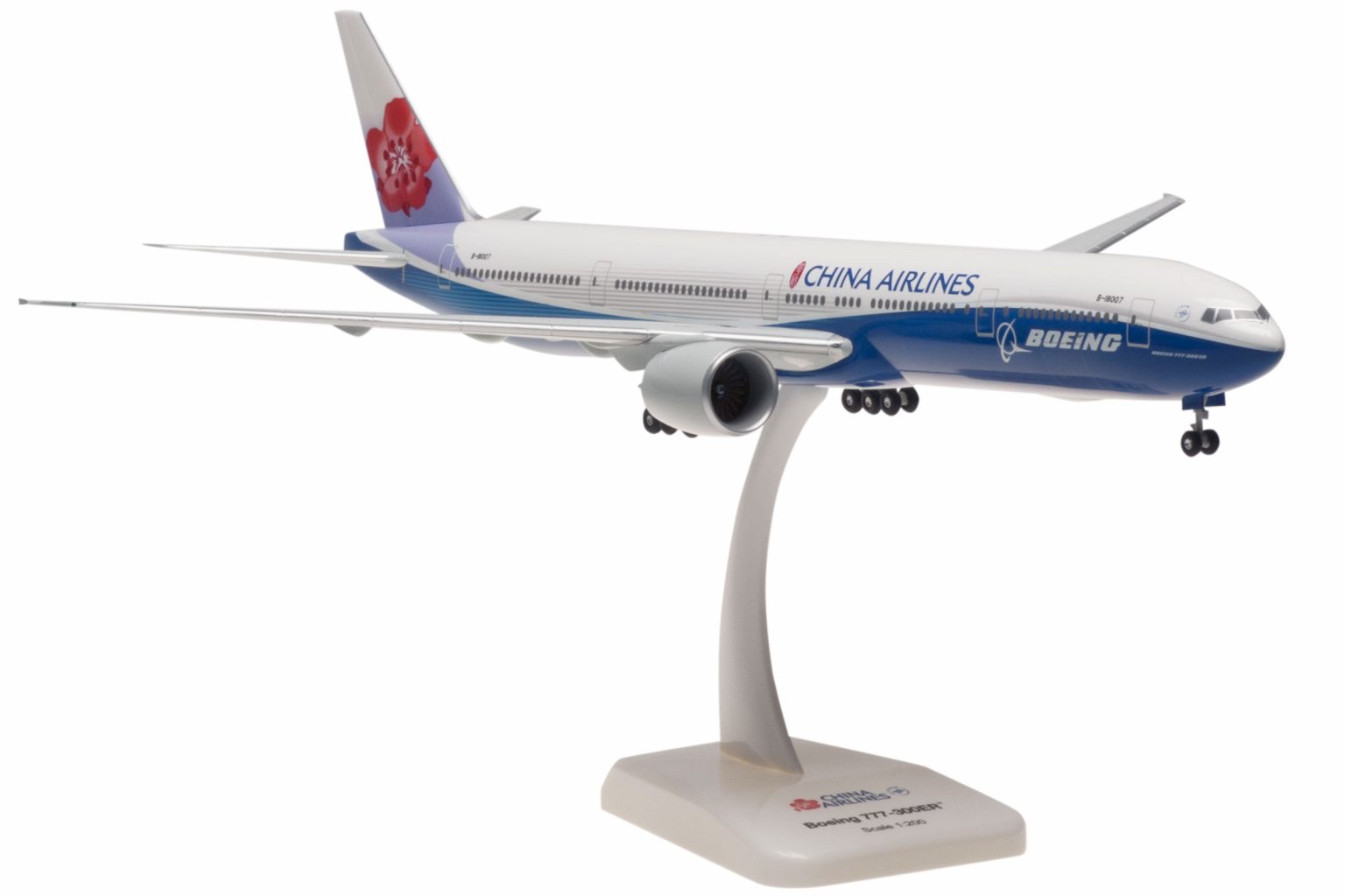 ホーガンウィングス 1/200 B777-300ER チャイナエアライン B-18007 (10529GR) 通販 プレゼント ギフト 飛行機 航空機 半完成品 模型