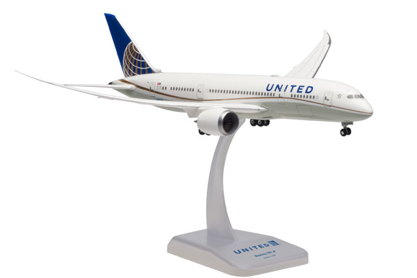 ホーガンウィングス 1/200 B787-8 ユナイテッド航空 WiFIアンテナ付 N28912 (10611GR) 通販 プレゼント ギフト 飛行機 航空機 半完成品 模型