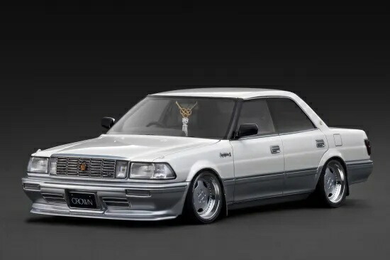 ignition_model 1/18 TOYOTA CROWN Royal Saloon G (130) Pearl White/Silver (IG3733)【予約：2026年7月以降】通販 プレゼント ギフト モデルカー ミニカー 完成品 模型