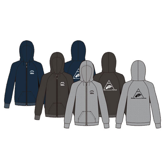 楽天市場 ノリーズ ジップアップパーカー 04 Nories Lure Boats Back Lash