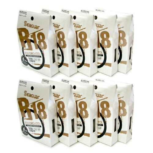 【まとめ買い♪10個セット】KUREHA/クレハ シーガーR18 フロロリミテッド 1-6lb|Lure&Boats Back Lash
