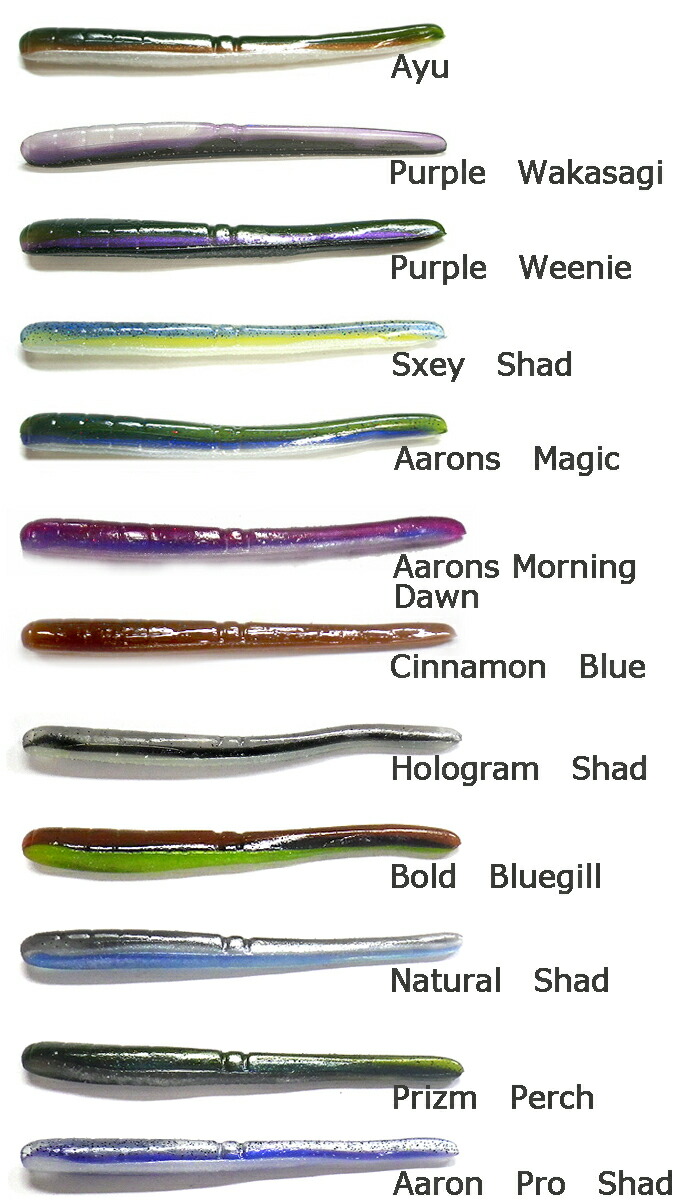 Roboworm Color Chart