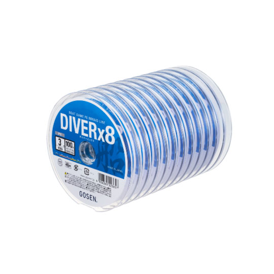 ゴーセン　ダイバーX8　10号/105lb　100m&times;10連結　GOSEN　DIVER X8　｜Lure＆Boats Back Lash