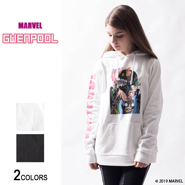 楽天市場 Marvel グウェンプール グラフィック プルパーカー 男女兼用 アメコミ ヒーロー デッドプール スパイダーマン グウェンステイシー イラスト アベンジャーズ キャラクター 長袖 トップス プリント プルオーバー ビッグ ルーズ 大きいサイズ メンズ